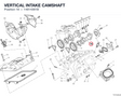 VERTICAL INTAKE CAMSHAFT 14814361B diagram position