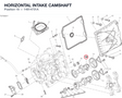 HORIZONTAL INTAKE CAMSHAFT 14814731A diagram position