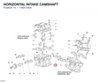 HORIZONTAL INTAKE CAMSHAFT
