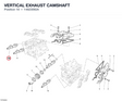 VERTICAL EXHAUST CAMSHAFT