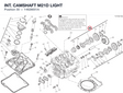 INT. CAMSHAFT M21D LIGHT 14826651A diagram position