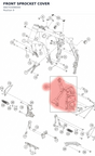 Diagram preview: FRONT SPROCKET COVER (A60703096000)