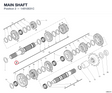 MAIN SHAFT 14910831C diagram position