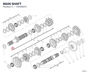 MAIN SHAFT 14910831C diagram position
