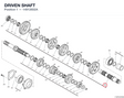DRIVEN SHAFT 14912602A diagram position