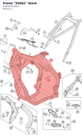 Diagram preview: Frame ''556Q1'' black (5560310110033)