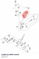 Diagram preview: CLAMP D 6/8MM, BLACK (55011022100)