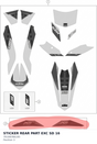 Diagram preview: STICKER REAR PART EXC SD 16 (78108396100)