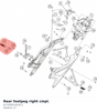 Diagram preview: Rear footpeg right cmpl. (61703051033C1)