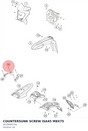 Diagram preview: COUNTERSUNK SCREW ISA45 M8X75 (0019080756)