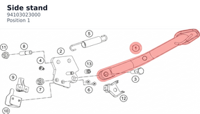 Diagram preview: Side stand (94103023000)
