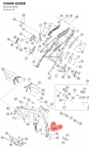 Diagram preview: CHAIN GUIDE (60303070000)