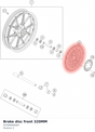 Diagram preview: Brake disc front 320MM (93309060000)