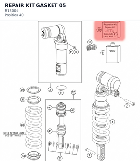 Diagram preview: REPAIR KIT GASKET           05 (R15004)