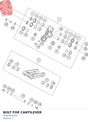 Diagram preview: BOLT FOR CANTILEVER (76403032010)
