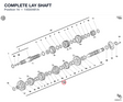 COMPLETE LAY SHAFT