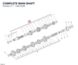 COMPLETE MAIN SHAFT 15021202B diagram position