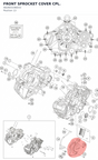 Diagram preview: FRONT SPROCKET COVER CPL. (A62603196033)
