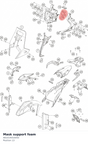 Diagram preview: Mask support foam (A61014010050)