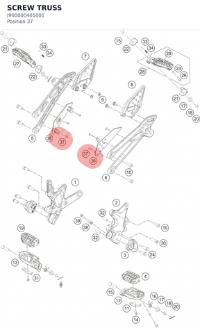 Diagram preview: SCREW TRUSS (J900000401001)