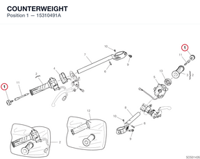 COUNTERWEIGHT 15310491A diagram position