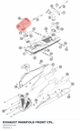 Diagram preview: EXHAUST MANIFOLD FRONT CPL. (69005007100)