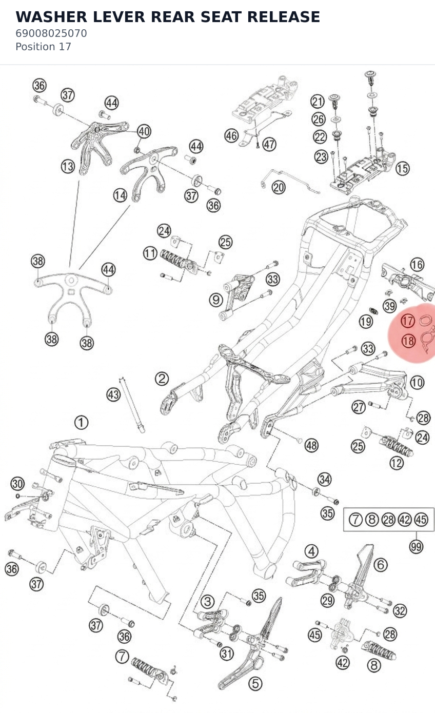 Diagram preview: WASHER LEVER REAR SEAT RELEASE (69008025070)