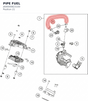 Diagram preview: PIPE FUEL (J600000823100)
