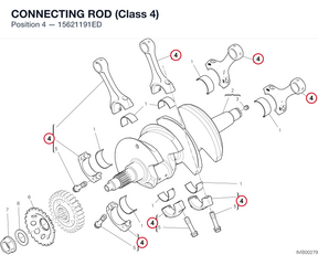 CONNECTING ROD (Class 4) 15621191ED diagram position