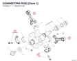 CONNECTING ROD (Class 1) 15622371AA diagram position
