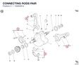 CONNECTING RODS PAIR 15820091A diagram position
