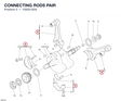 CONNECTING RODS PAIR