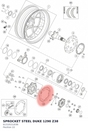 Diagram preview: SPROCKET STEEL DUKE 1290 Z38 (61310151038)