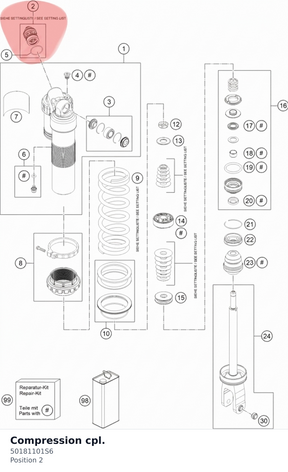 Diagram preview: Compression cpl. (50181101S6)