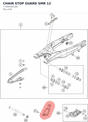 Diagram preview: CHAIN STOP GUARD SMR 12 (77304260100)