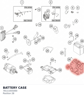 Diagram preview: BATTERY CASE (78111055000)