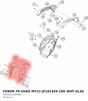 Diagram preview: FENDR FR DUKE MY23 JP181429 CER WHT GLSS (96308010000AB)