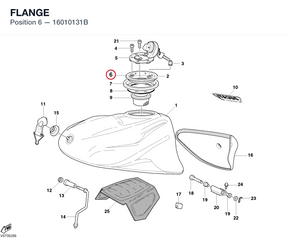FLANGE 16010131B diagram position