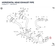 HORIZONTAL HEAD EXHAUST PIPE