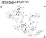 HORIZONTAL HEAD EXHAUST PIPE