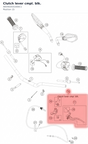Diagram preview: Clutch lever cmpl. blk. (A65402031000C1)