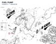 FUEL PUMP 16024421B diagram position