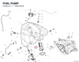 FUEL PUMP 16024522A diagram position