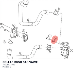 Diagram preview: COLLAR BUSH SAS-VALVE (75005033000)