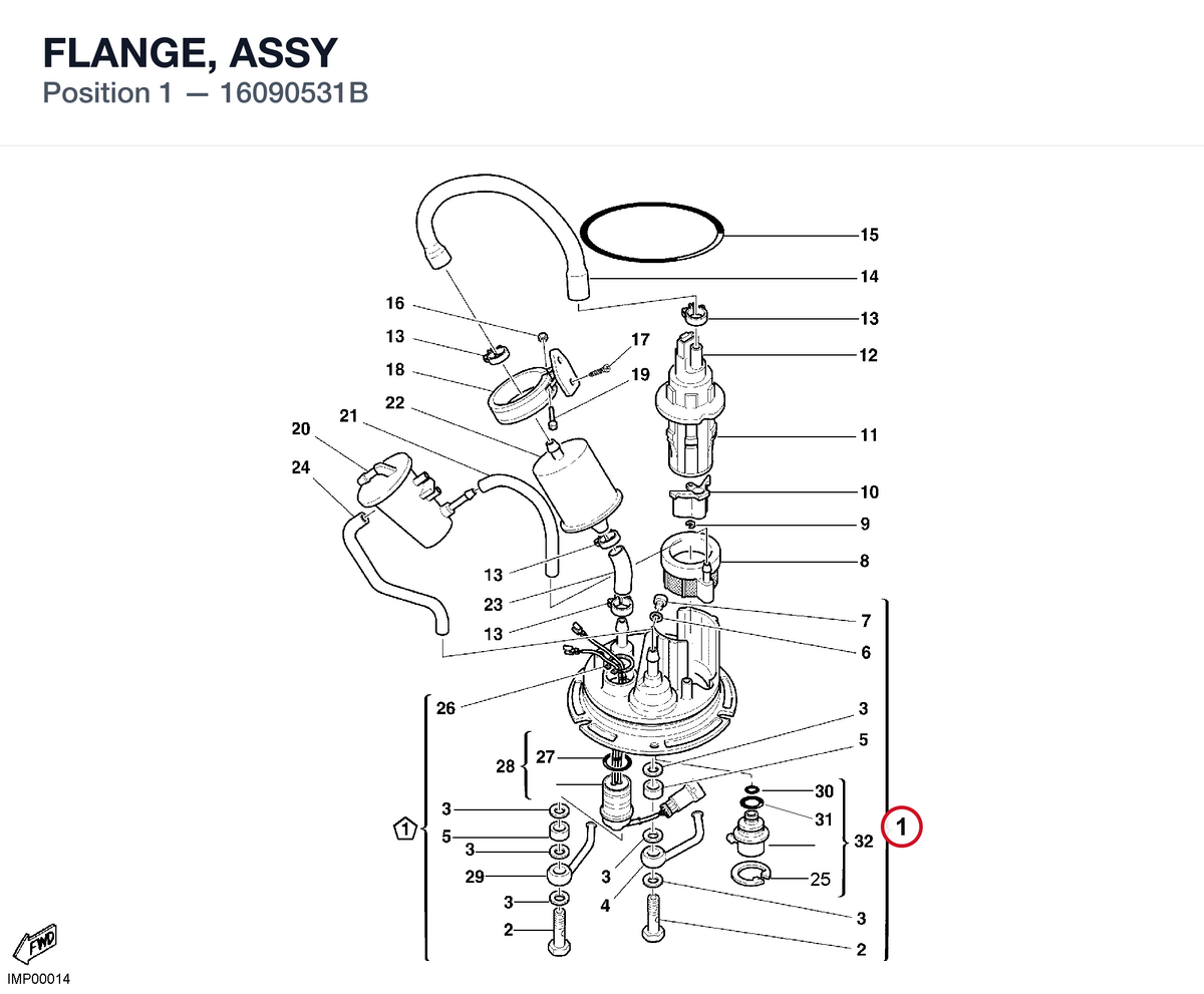 FLANGE, ASSY