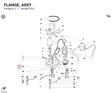 FLANGE, ASSY 16090731A diagram position