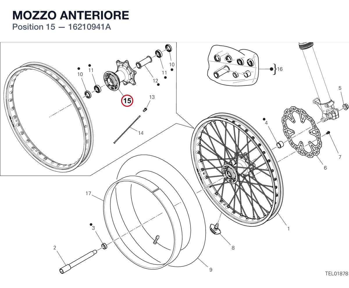 MOZZO ANTERIORE 16210941A diagram position