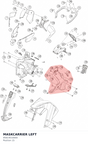 Diagram preview: MASKCARRIER LEFT (95814010000)