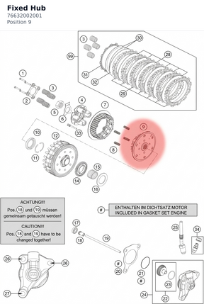 Diagram preview: Fixed Hub (76632002001)