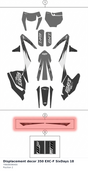 Diagram preview: Displacement decor 350 EXC-F SixDays 18 (79608098400)
